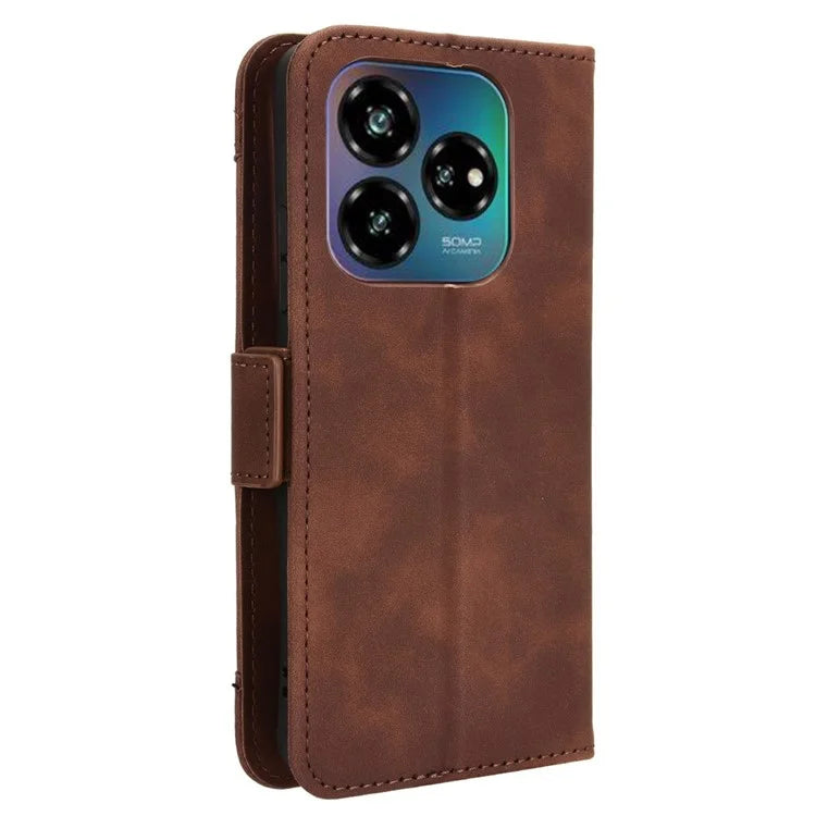 For ZTE nubia V60 Design / Blade V60 Design Leather Case Phone Wallet Cover with Multiple Card Slots