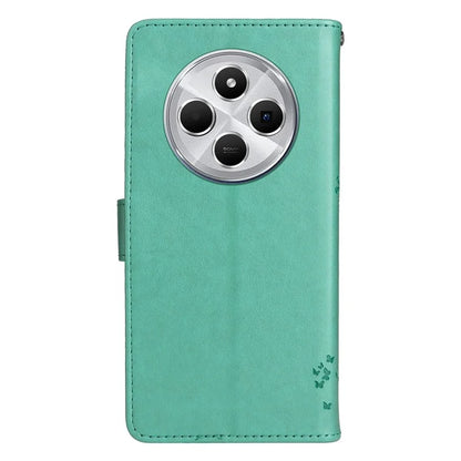 KT Imprinting Flower Series-3 For Xiaomi Redmi 14C 4G Case Cat Tree Pattern Flip Leather Phone Cover