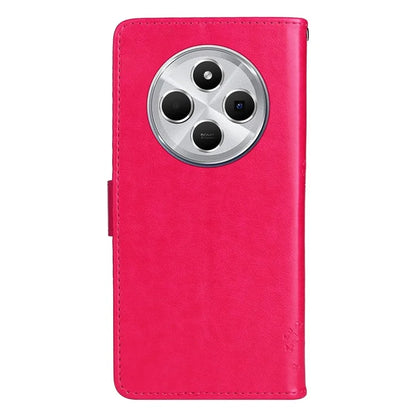 KT Imprinting Flower Series-3 For Xiaomi Redmi 14C 4G Case Cat Tree Pattern Flip Leather Phone Cover