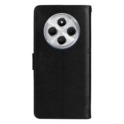 KT Imprinting Flower Series-3 For Xiaomi Redmi 14C 4G Case Cat Tree Pattern Flip Leather Phone Cover