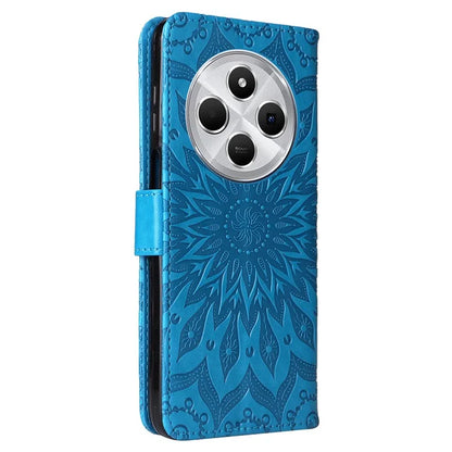 KT Imprinting Flower Series-1 For Xiaomi Redmi 14C 4G Case Sunflower Leather Wallet Phone Cover