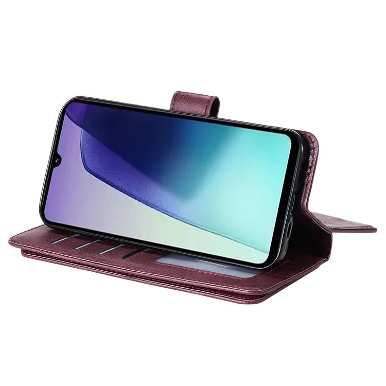 KT Multi-Functional Series-1 For Xiaomi Redmi 14C 4G Case 10 Card Holder Leather Phone Cover Stand