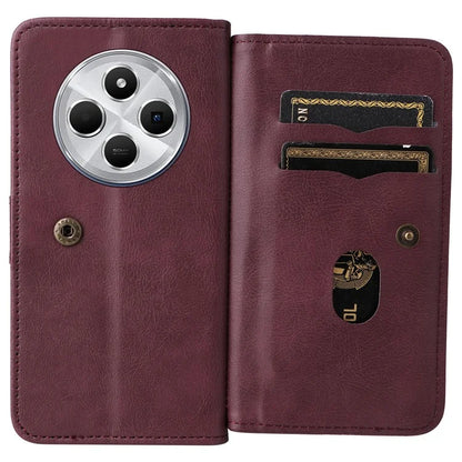 KT Multi-Functional Series-1 For Xiaomi Redmi 14C 4G Case 10 Card Holder Leather Phone Cover Stand