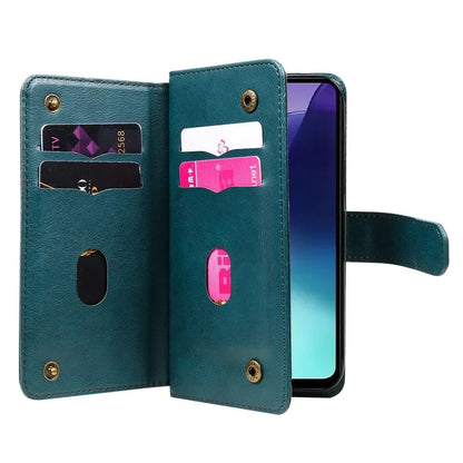 KT Multi-Functional Series-1 For Xiaomi Redmi 14C 4G Case 10 Card Holder Leather Phone Cover Stand