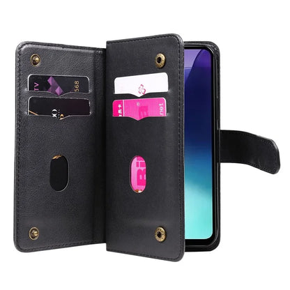 KT Multi-Functional Series-1 For Xiaomi Redmi 14C 4G Case 10 Card Holder Leather Phone Cover Stand