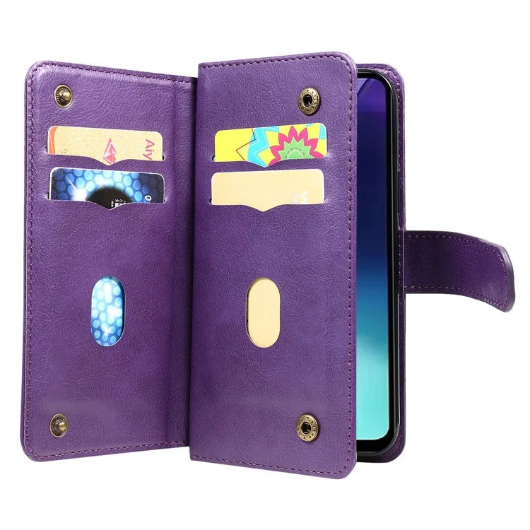 KT Multi-Functional Series-1 For Xiaomi Redmi 14C 4G Case 10 Card Holder Leather Phone Cover Stand