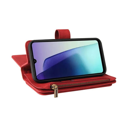 For Xiaomi Redmi 14C 4G Phone Case Zipper Wallet Leather Stand Cover