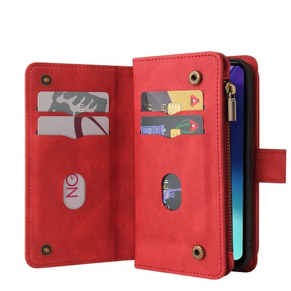 For Xiaomi Redmi 14C 4G Phone Case Zipper Wallet Leather Stand Cover