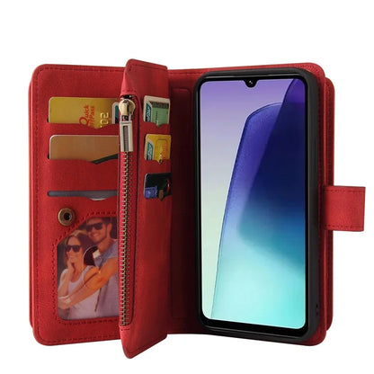 For Xiaomi Redmi 14C 4G Phone Case Zipper Wallet Leather Stand Cover