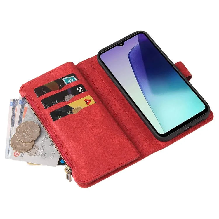 For Xiaomi Redmi 14C 4G Phone Case Zipper Wallet Leather Stand Cover