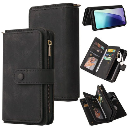 For Xiaomi Redmi 14C 4G Phone Case Zipper Wallet Leather Stand Cover