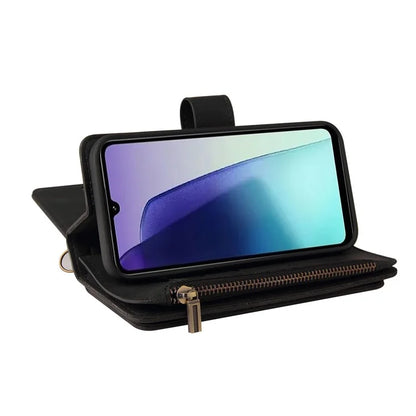 For Xiaomi Redmi 14C 4G Phone Case Zipper Wallet Leather Stand Cover