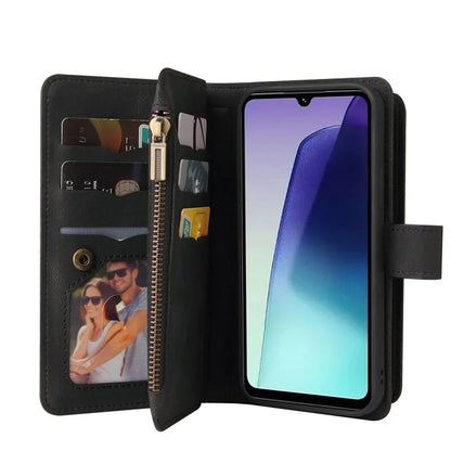 For Xiaomi Redmi 14C 4G Phone Case Zipper Wallet Leather Stand Cover