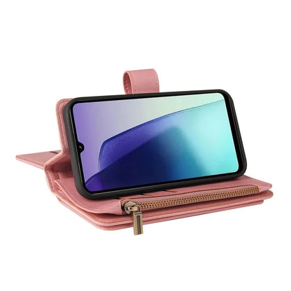 For Xiaomi Redmi 14C 4G Phone Case Zipper Wallet Leather Stand Cover