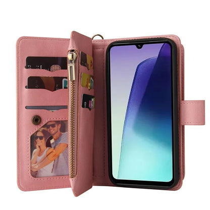 For Xiaomi Redmi 14C 4G Phone Case Zipper Wallet Leather Stand Cover