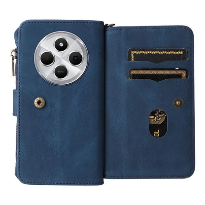 For Xiaomi Redmi 14C 4G Phone Case Zipper Wallet Leather Stand Cover