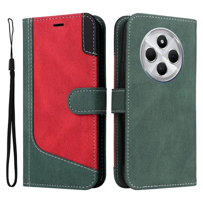 For Xiaomi Redmi 14C 4G Case Flip Wallet Leather Phone Cover 3 Color Splicing