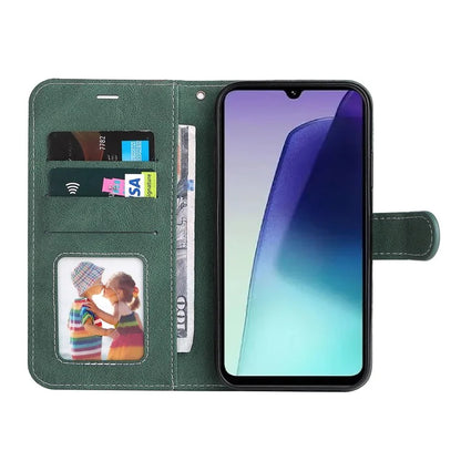 For Xiaomi Redmi 14C 4G Case Flip Wallet Leather Phone Cover 3 Color Splicing