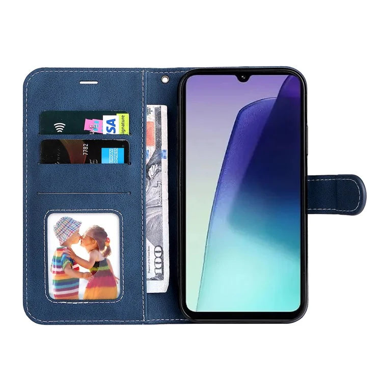 For Xiaomi Redmi 14C 4G Case Flip Wallet Leather Phone Cover 3 Color Splicing