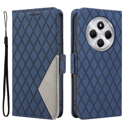 For Xiaomi Redmi 14C 4G Case Rhombus PU Leather Flip Wallet Phone Cover