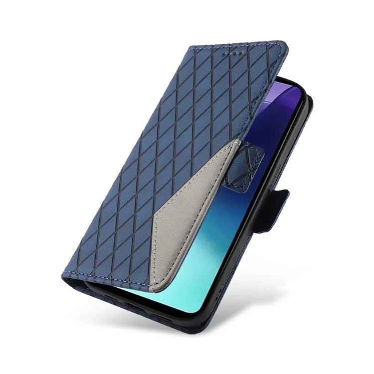 For Xiaomi Redmi 14C 4G Case Rhombus PU Leather Flip Wallet Phone Cover
