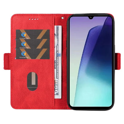 For Xiaomi Redmi 14C 4G Case Rhombus PU Leather Flip Wallet Phone Cover