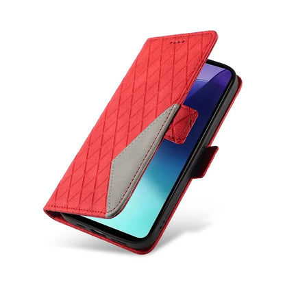 For Xiaomi Redmi 14C 4G Case Rhombus PU Leather Flip Wallet Phone Cover