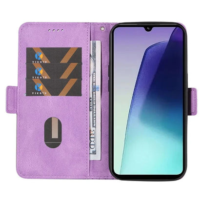 For Xiaomi Redmi 14C 4G Case Rhombus PU Leather Flip Wallet Phone Cover