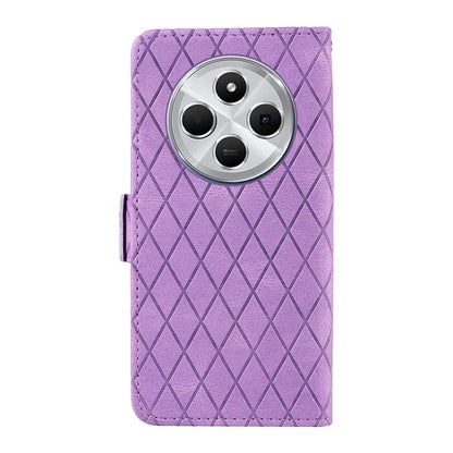 For Xiaomi Redmi 14C 4G Case Rhombus PU Leather Flip Wallet Phone Cover