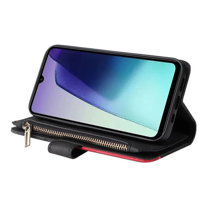 KT Multi-Function Series-5 For Xiaomi Redmi 14C 4G Case Zipper Wallet Leather Phone Cover Stand