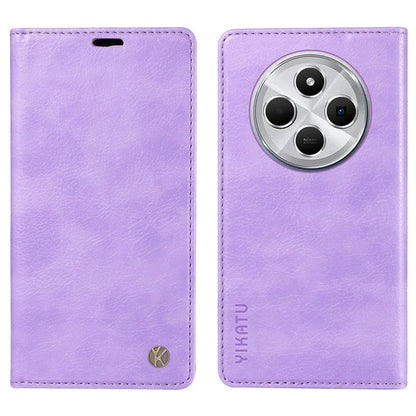 YIKATU YK-006 For Xiaomi Redmi 14C 4G Case Wallet Litchi Grain Leather Phone Cover Magnetic Auto-Absorbed
