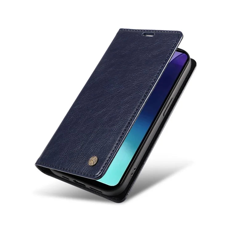 YIKATU YK-006 For Xiaomi Redmi 14C 4G Case Wallet Litchi Grain Leather Phone Cover Magnetic Auto-Absorbed