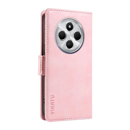 YIKATU YK-007 For Xiaomi Redmi 14C 4G Case Side Buckle PU Leather Phone Cover Litchi Texture