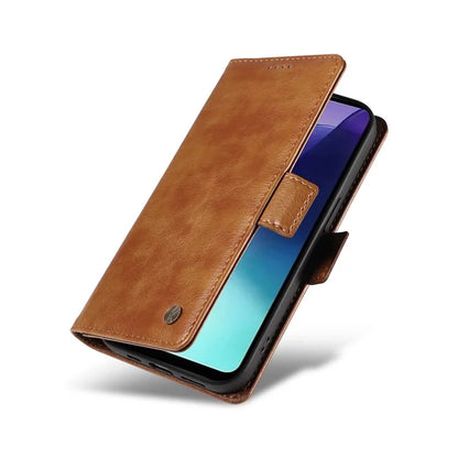 YIKATU YK-007 For Xiaomi Redmi 14C 4G Case Side Buckle PU Leather Phone Cover Litchi Texture