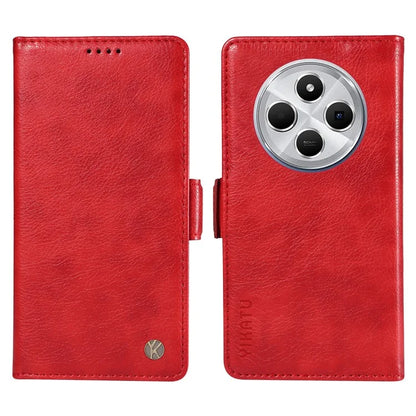 YIKATU YK-007 For Xiaomi Redmi 14C 4G Case Side Buckle PU Leather Phone Cover Litchi Texture