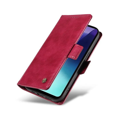 YIKATU YK-007 For Xiaomi Redmi 14C 4G Case Side Buckle PU Leather Phone Cover Litchi Texture