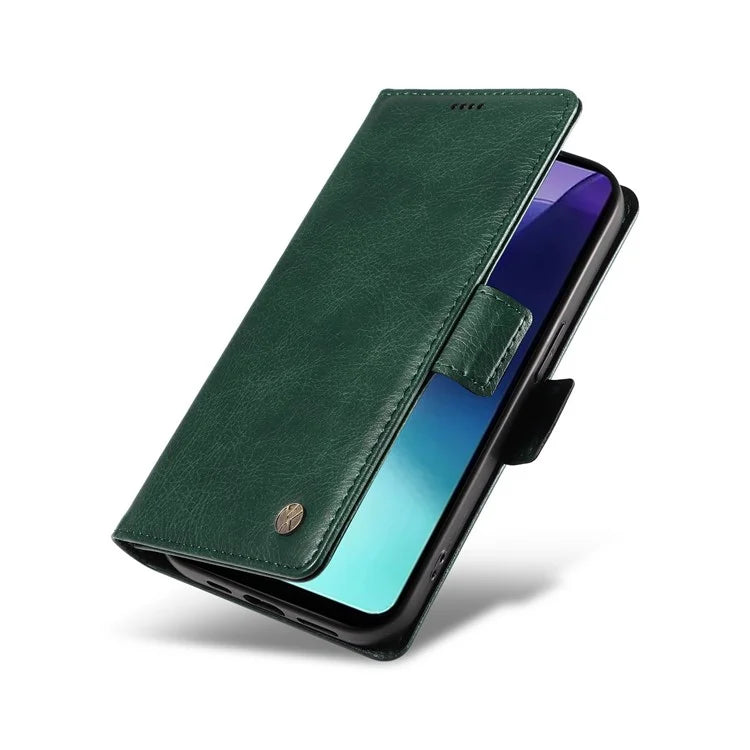 YIKATU YK-007 For Xiaomi Redmi 14C 4G Case Side Buckle PU Leather Phone Cover Litchi Texture