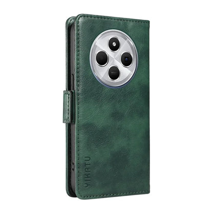 YIKATU YK-007 For Xiaomi Redmi 14C 4G Case Side Buckle PU Leather Phone Cover Litchi Texture