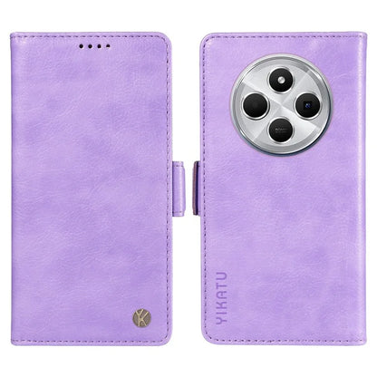 YIKATU YK-007 For Xiaomi Redmi 14C 4G Case Side Buckle PU Leather Phone Cover Litchi Texture