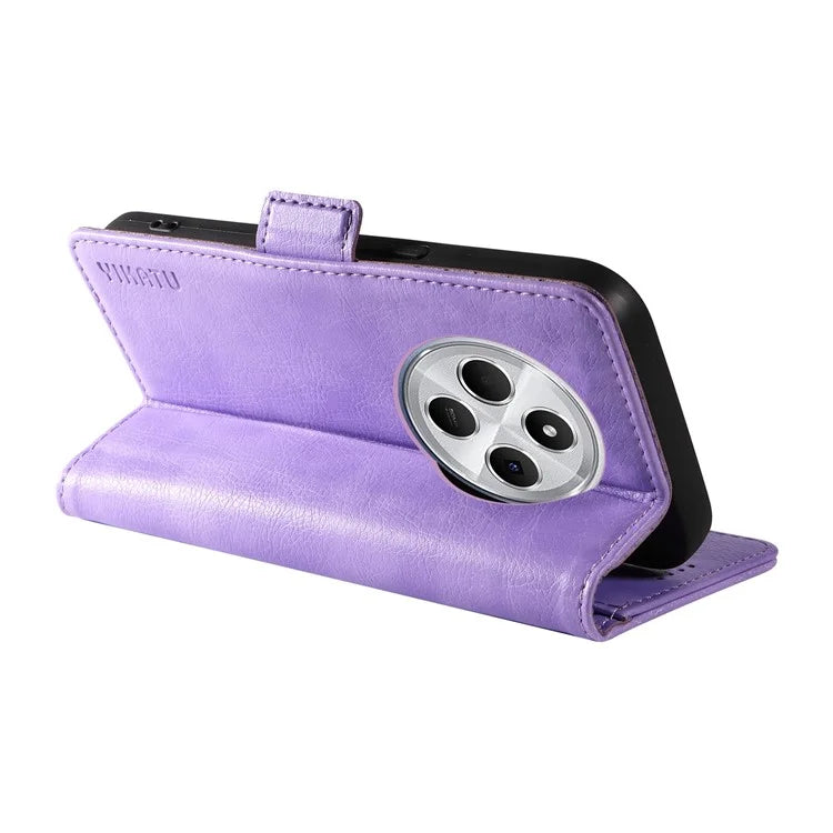 YIKATU YK-007 For Xiaomi Redmi 14C 4G Case Side Buckle PU Leather Phone Cover Litchi Texture