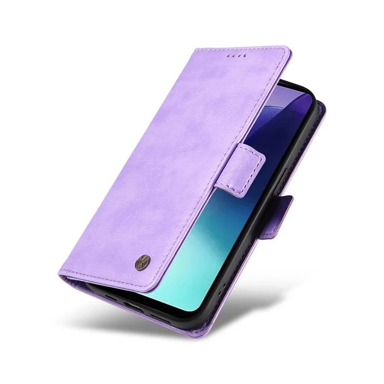 YIKATU YK-007 For Xiaomi Redmi 14C 4G Case Side Buckle PU Leather Phone Cover Litchi Texture