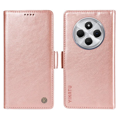 YIKATU YK-007 For Xiaomi Redmi 14C 4G Case Side Buckle PU Leather Phone Cover Litchi Texture