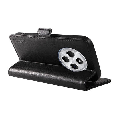 YIKATU YK-007 For Xiaomi Redmi 14C 4G Case Side Buckle PU Leather Phone Cover Litchi Texture