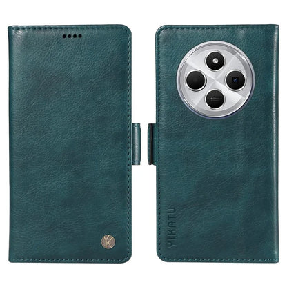 YIKATU YK-007 For Xiaomi Redmi 14C 4G Case Side Buckle PU Leather Phone Cover Litchi Texture