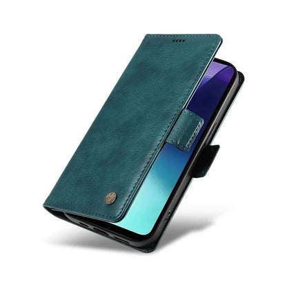 YIKATU YK-007 For Xiaomi Redmi 14C 4G Case Side Buckle PU Leather Phone Cover Litchi Texture