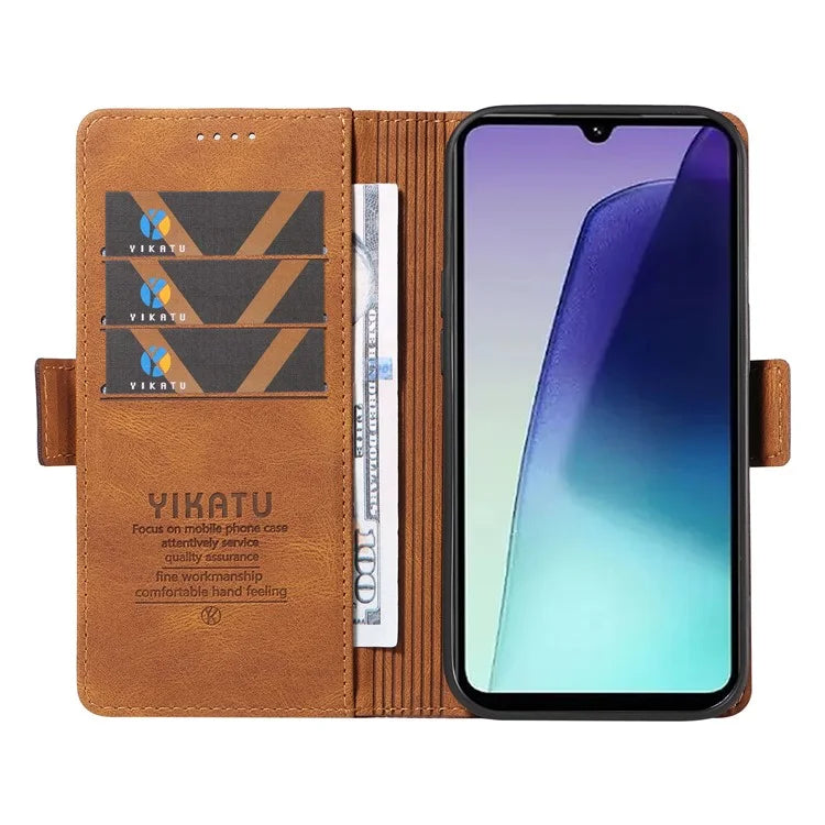 YIKATU YK-005 For Xiaomi Redmi 14C 4G Case PU Leather Wallet Phone Cover Skin Touch Feeling