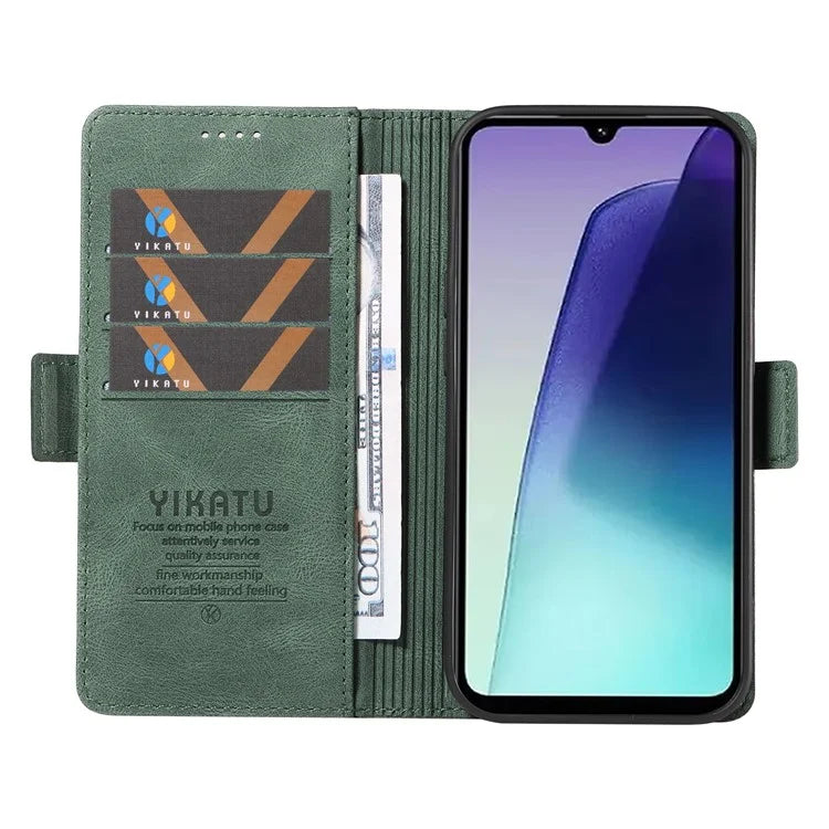 YIKATU YK-005 For Xiaomi Redmi 14C 4G Case PU Leather Wallet Phone Cover Skin Touch Feeling