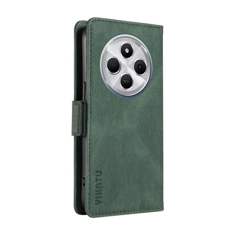 YIKATU YK-005 For Xiaomi Redmi 14C 4G Case PU Leather Wallet Phone Cover Skin Touch Feeling