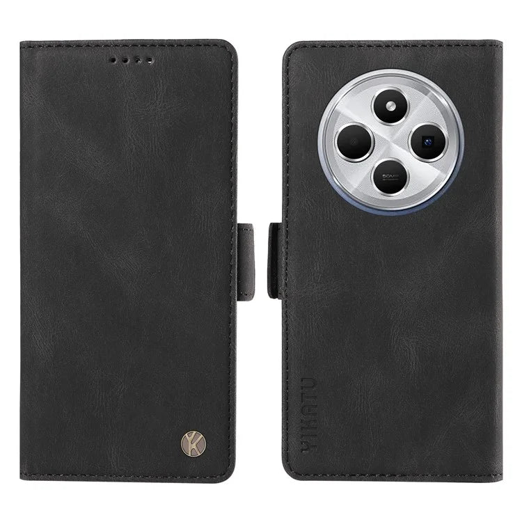 YIKATU YK-005 For Xiaomi Redmi 14C 4G Case PU Leather Wallet Phone Cover Skin Touch Feeling