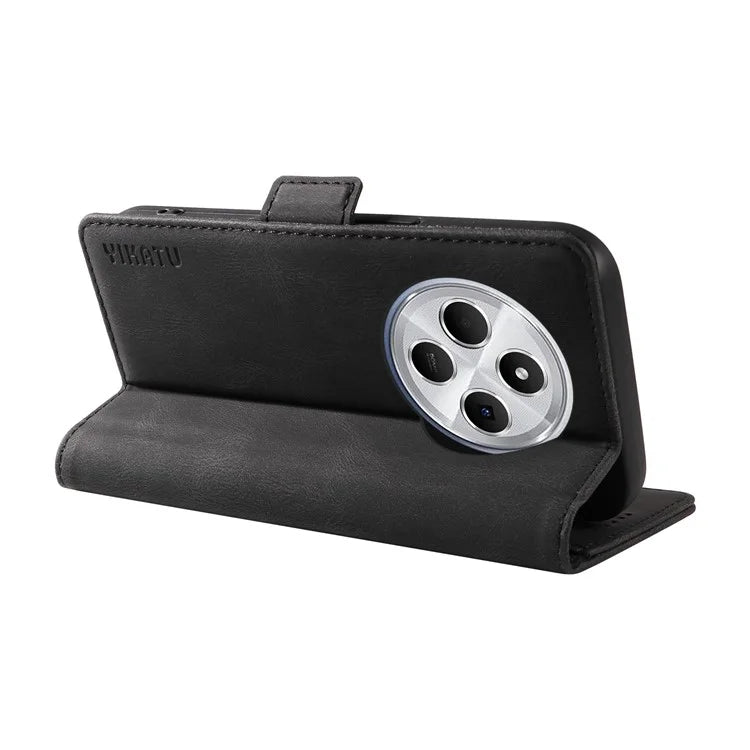 YIKATU YK-005 For Xiaomi Redmi 14C 4G Case PU Leather Wallet Phone Cover Skin Touch Feeling